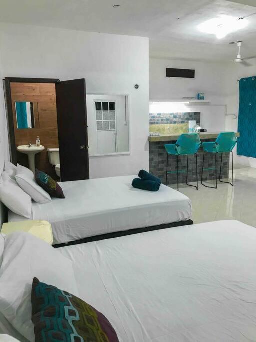 Alojamiento Departamental Apartment Bacalar Bagian luar foto